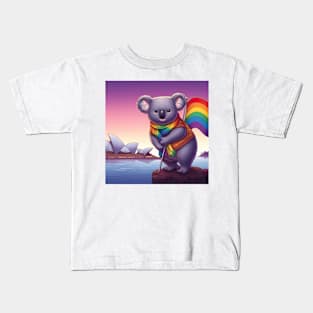 Gay Pride Koala Bear (Sydney, Australia) Kids T-Shirt